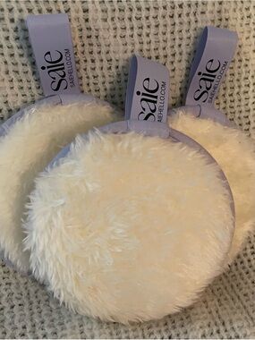 Saie Reusable Powder Puffs Set of 3 Makeup Applicators NEW